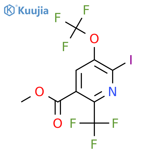 Methyl 2-iodo-3-(trifluoromethoxy)-6-(trifluoromethyl)pyridine-5-carboxylate structure