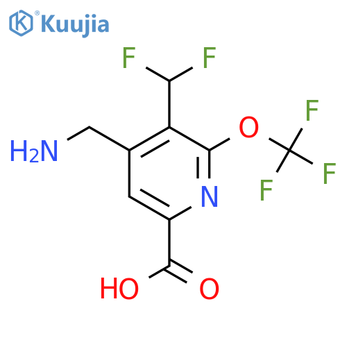 4-(Aminomethyl)-3-(difluoromethyl)-2-(trifluoromethoxy)pyridine-6-carboxylic acid structure