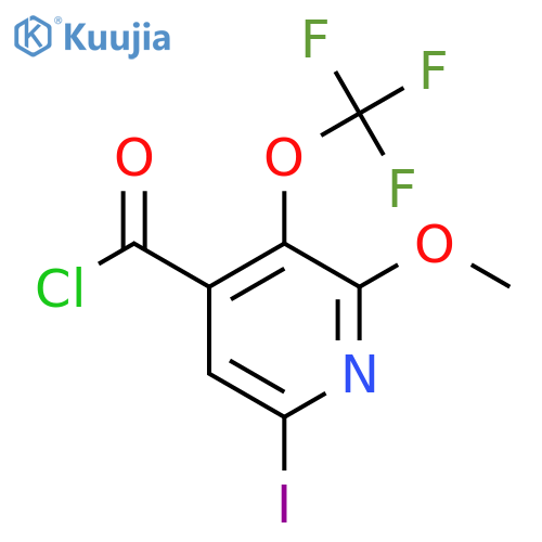 6-Iodo-2-methoxy-3-(trifluoromethoxy)pyridine-4-carbonyl chloride structure