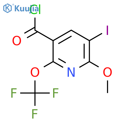 3-Iodo-2-methoxy-6-(trifluoromethoxy)pyridine-5-carbonyl chloride structure