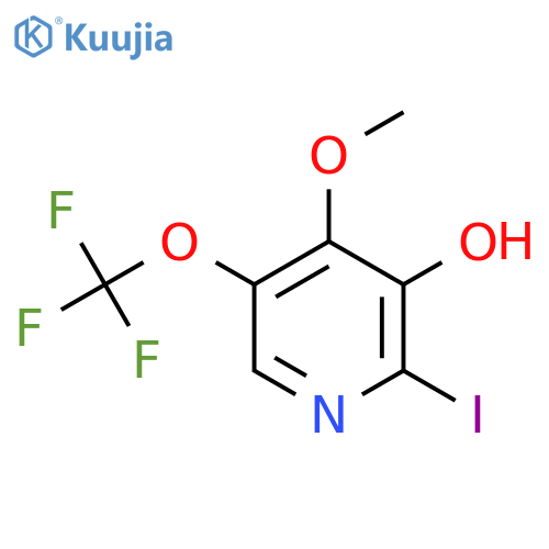 3-Hydroxy-2-iodo-4-methoxy-5-(trifluoromethoxy)pyridine structure