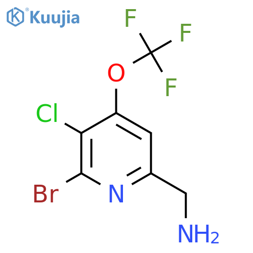 6-(Aminomethyl)-2-bromo-3-chloro-4-(trifluoromethoxy)pyridine structure