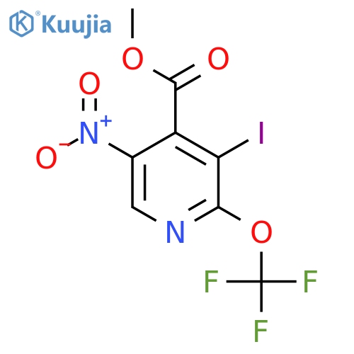 Methyl 3-iodo-5-nitro-2-(trifluoromethoxy)pyridine-4-carboxylate structure