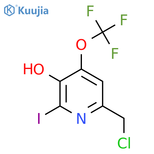 6-(Chloromethyl)-3-hydroxy-2-iodo-4-(trifluoromethoxy)pyridine structure