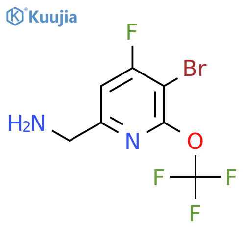 6-(Aminomethyl)-3-bromo-4-fluoro-2-(trifluoromethoxy)pyridine structure
