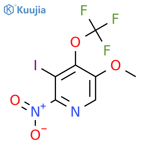 3-Iodo-5-methoxy-2-nitro-4-(trifluoromethoxy)pyridine structure