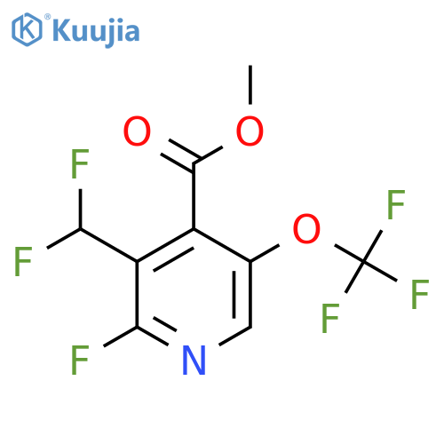 Methyl 3-(difluoromethyl)-2-fluoro-5-(trifluoromethoxy)pyridine-4-carboxylate structure