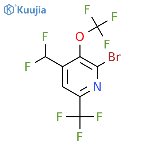 2-Bromo-4-(difluoromethyl)-3-(trifluoromethoxy)-6-(trifluoromethyl)pyridine structure