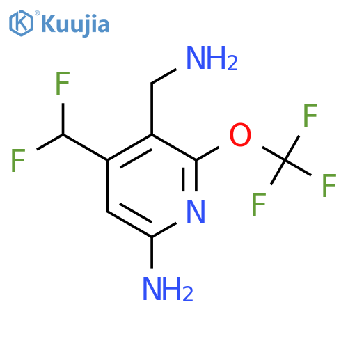 6-Amino-3-(aminomethyl)-4-(difluoromethyl)-2-(trifluoromethoxy)pyridine structure