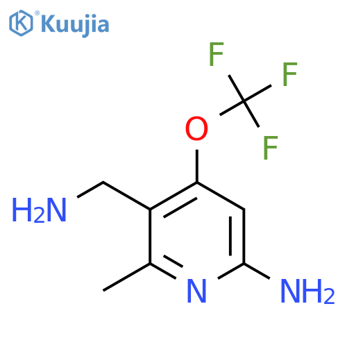 6-Amino-3-(aminomethyl)-2-methyl-4-(trifluoromethoxy)pyridine structure