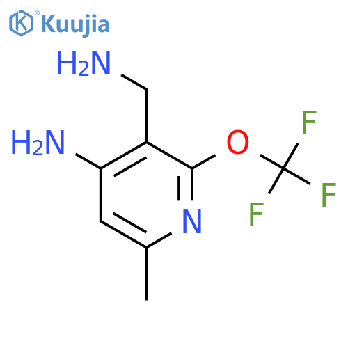 4-Amino-3-(aminomethyl)-6-methyl-2-(trifluoromethoxy)pyridine structure