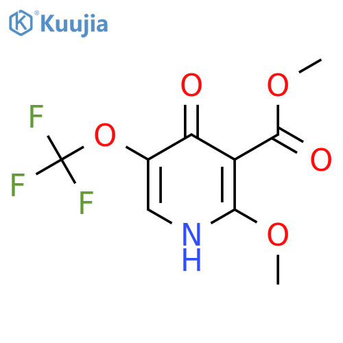Methyl 4-hydroxy-2-methoxy-5-(trifluoromethoxy)pyridine-3-carboxylate structure