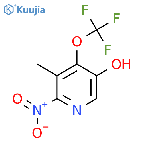 5-Hydroxy-3-methyl-2-nitro-4-(trifluoromethoxy)pyridine structure
