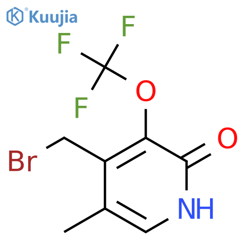 4-(Bromomethyl)-2-hydroxy-5-methyl-3-(trifluoromethoxy)pyridine structure