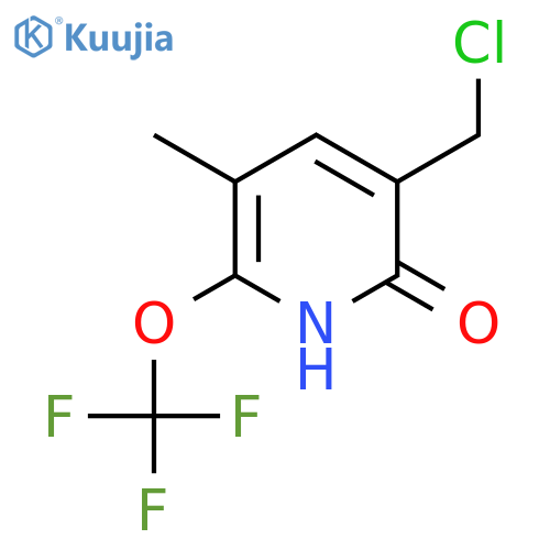 3-(Chloromethyl)-2-hydroxy-5-methyl-6-(trifluoromethoxy)pyridine structure