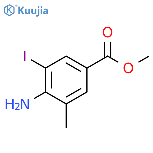 Methyl 4-amino-3-iodo-5-methylbenzoate structure