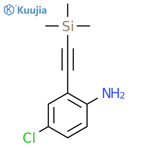 4-Chloro-2-((trimethylsilyl)ethynyl)aniline structure