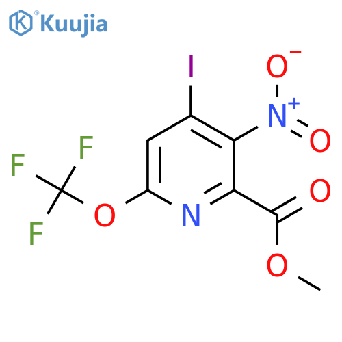 Methyl 4-iodo-3-nitro-6-(trifluoromethoxy)pyridine-2-carboxylate structure
