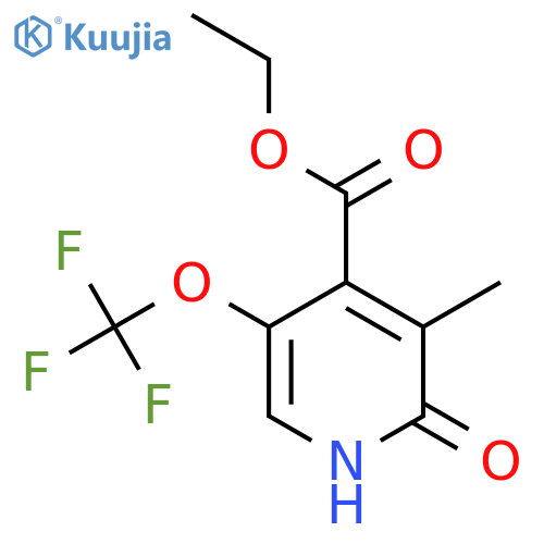 Ethyl 2-hydroxy-3-methyl-5-(trifluoromethoxy)pyridine-4-carboxylate structure