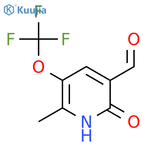 2-Hydroxy-6-methyl-5-(trifluoromethoxy)pyridine-3-carboxaldehyde structure