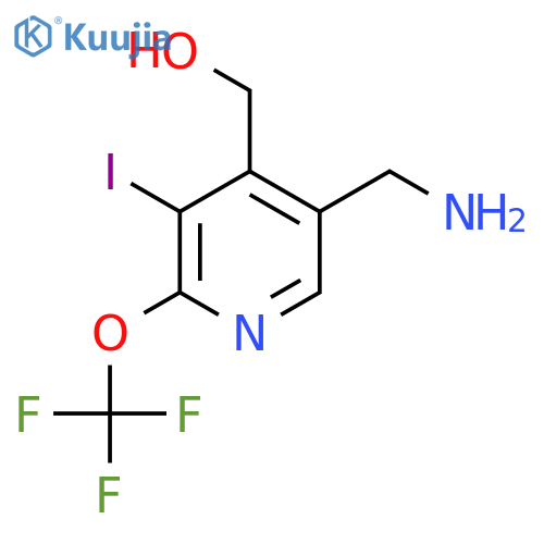 5-(Aminomethyl)-3-iodo-2-(trifluoromethoxy)pyridine-4-methanol structure