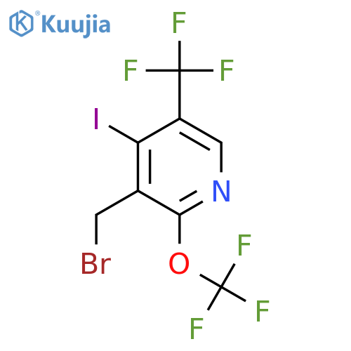 3-(Bromomethyl)-4-iodo-2-(trifluoromethoxy)-5-(trifluoromethyl)pyridine structure