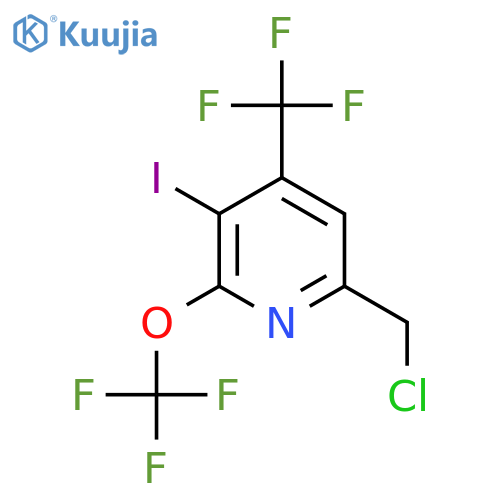 6-(Chloromethyl)-3-iodo-2-(trifluoromethoxy)-4-(trifluoromethyl)pyridine structure