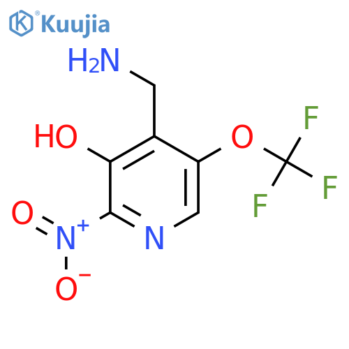 4-(Aminomethyl)-3-hydroxy-2-nitro-5-(trifluoromethoxy)pyridine structure