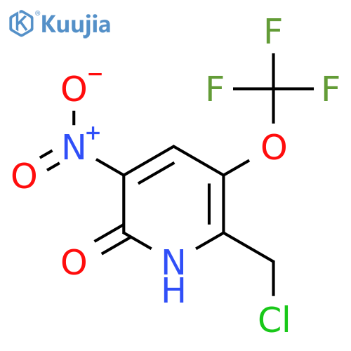 2-(Chloromethyl)-6-hydroxy-5-nitro-3-(trifluoromethoxy)pyridine structure