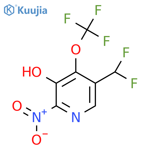 5-(Difluoromethyl)-3-hydroxy-2-nitro-4-(trifluoromethoxy)pyridine structure