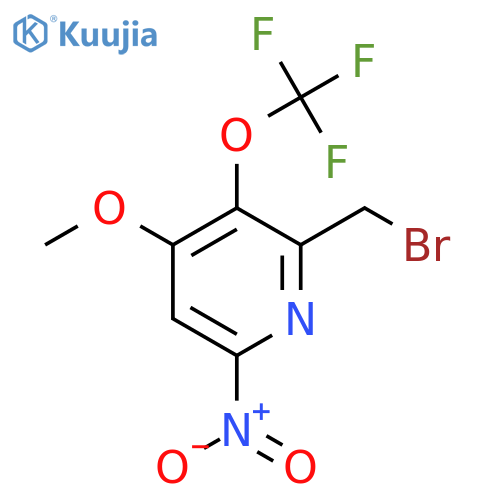 2-(Bromomethyl)-4-methoxy-6-nitro-3-(trifluoromethoxy)pyridine structure