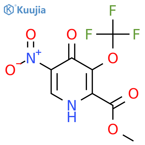 Methyl 4-hydroxy-5-nitro-3-(trifluoromethoxy)pyridine-2-carboxylate structure