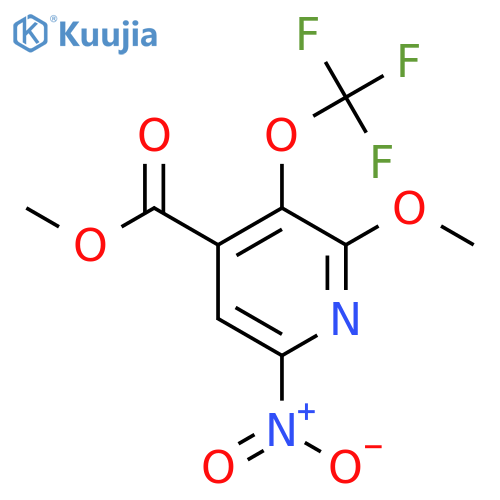 Methyl 2-methoxy-6-nitro-3-(trifluoromethoxy)pyridine-4-carboxylate structure