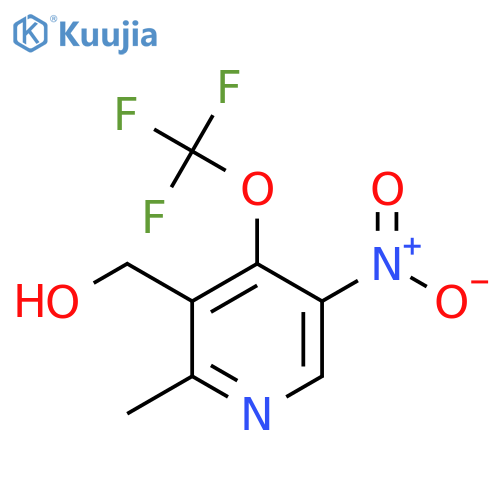 2-Methyl-5-nitro-4-(trifluoromethoxy)pyridine-3-methanol structure