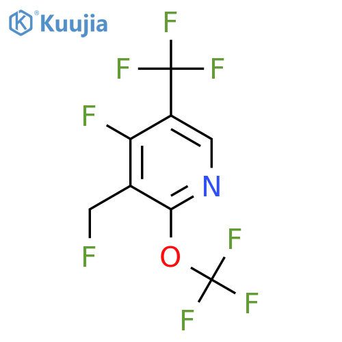 4-Fluoro-3-(fluoromethyl)-2-(trifluoromethoxy)-5-(trifluoromethyl)pyridine structure