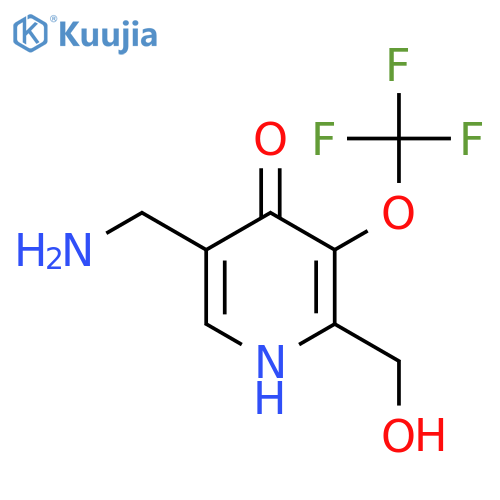 5-(Aminomethyl)-4-hydroxy-3-(trifluoromethoxy)pyridine-2-methanol structure