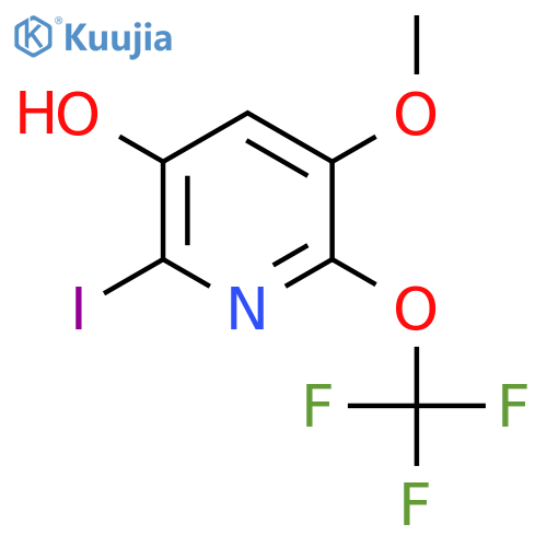 3-Hydroxy-2-iodo-5-methoxy-6-(trifluoromethoxy)pyridine structure