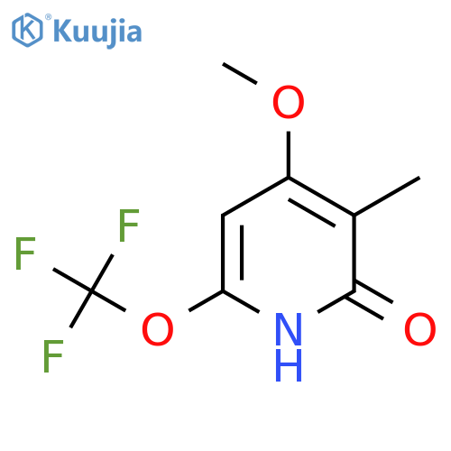 2-Hydroxy-4-methoxy-3-methyl-6-(trifluoromethoxy)pyridine structure