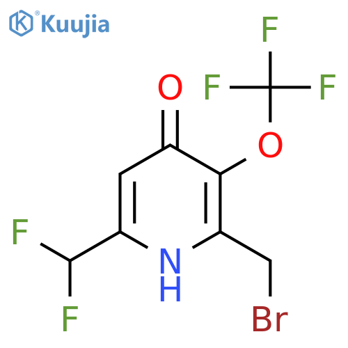 2-(Bromomethyl)-6-(difluoromethyl)-4-hydroxy-3-(trifluoromethoxy)pyridine structure
