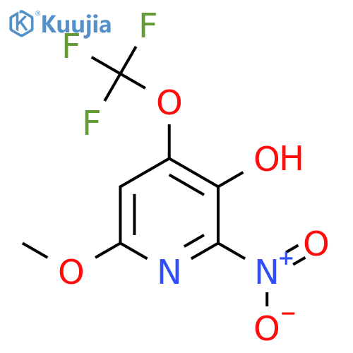 3-Hydroxy-6-methoxy-2-nitro-4-(trifluoromethoxy)pyridine structure