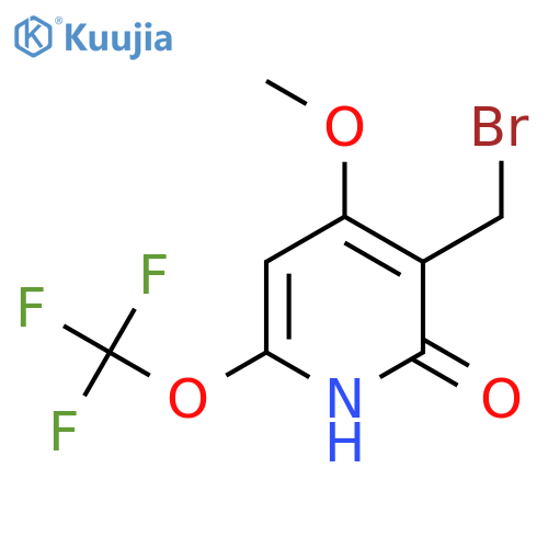 3-(Bromomethyl)-2-hydroxy-4-methoxy-6-(trifluoromethoxy)pyridine structure