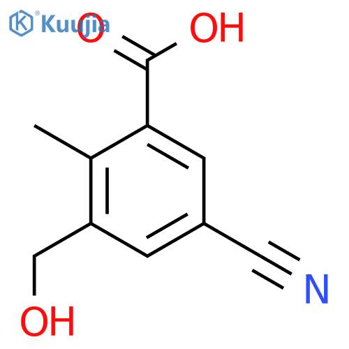 5-Cyano-3-hydroxymethyl-2-methylbenzoic acid structure
