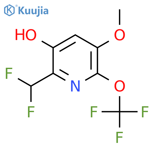 2-(Difluoromethyl)-3-hydroxy-5-methoxy-6-(trifluoromethoxy)pyridine structure