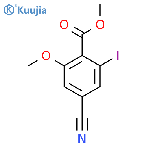 Methyl 4-cyano-2-iodo-6-methoxybenzoate structure