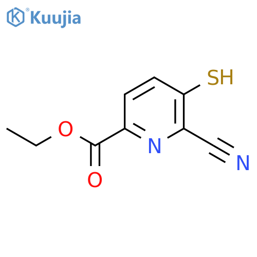 Ethyl 6-cyano-5-mercaptopicolinate structure