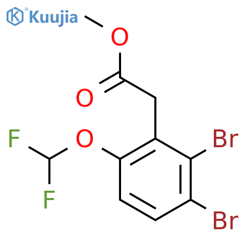 Methyl 2,3-dibromo-6-(difluoromethoxy)phenylacetate structure
