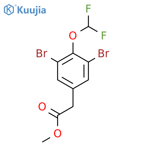 Methyl 3,5-dibromo-4-(difluoromethoxy)phenylacetate structure
