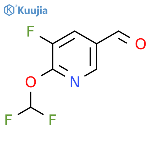 2-Difluoromethoxy-3-fluoro-5-formylpyridine structure