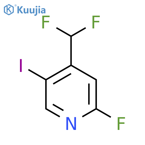 4-Difluoromethyl-2-fluoro-5-iodopyridine structure