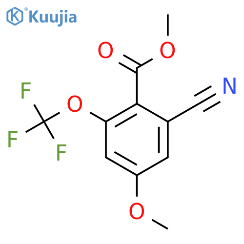 Methyl 2-cyano-4-methoxy-6-(trifluoromethoxy)benzoate structure